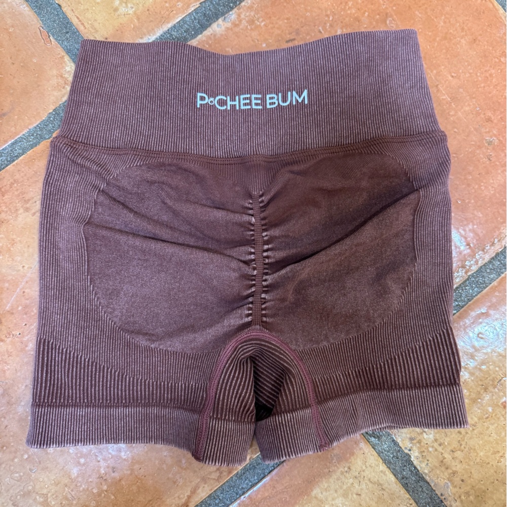 Women's Athletic Shorts in Brown - Picture 2 of 2